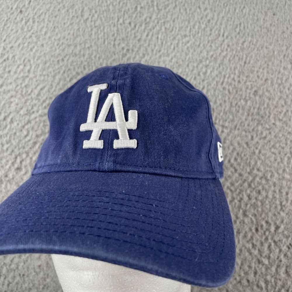 Los Angeles LA Dodgers MLB New Era Strap Back Baseball Hat Cap Blue Embroidered - Picture 3 of 10
